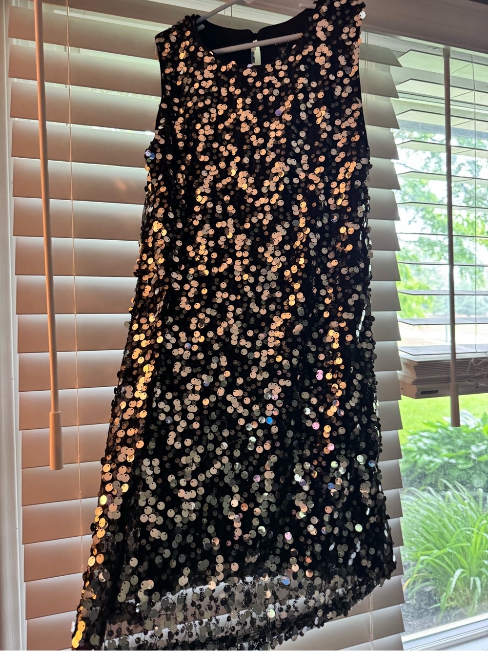 Zunie Black Sequin A-Line Dress